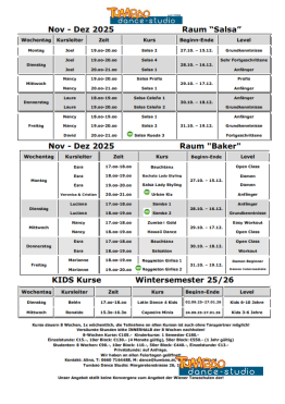 Tanzkurse Tumbao Dance Studio Wien