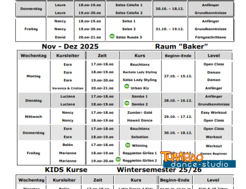 Tanzkurse Tumbao Dance Studio Wien